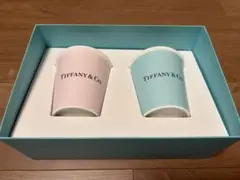 TIFFANY & CO. ティファニーマグカップ ピンク ブルー2個セット箱付