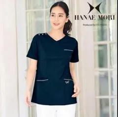 新品同様 HANAE MORI ハナエモリ スクラブ ネイビー LLのサムネイル