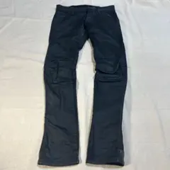 advantage cycle クラスト スキニーパンツ 黒ブラック ボロ加工 - メルカリ