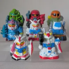 当時物 景品 レトロ SDロボット ミニフィギュア 8体セット