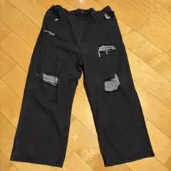 ダメージデニムバギーパンツ　サイズ4 PUNYUSのサムネイル