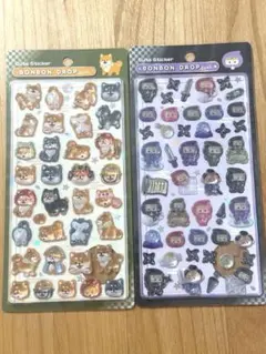 ボンボンドロップシール　柴犬　忍者