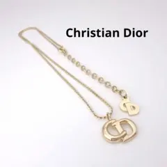 【美品】Christian Dior ディオール ネックレス CDロゴ ゴールドのサムネイル