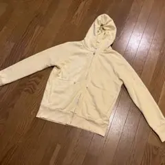 無印良品 MUJI ジップアップ　パーカー Lサイズ イエロー 上着　黄色