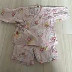ミキハウス　花柄甚平 100サイズ ピンク