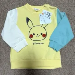 【新品】モンポケ　ポケモン　ピカチュウ　長袖トレーナー　95