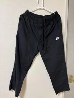 ナイキ ナイロンパンツ ブラック 刺繍ロゴ ジョガーパンツ 黒 M