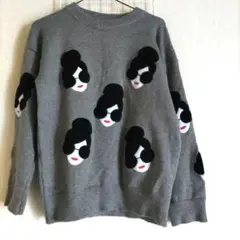 美品●alice+olivia好きにも！　グレーニット