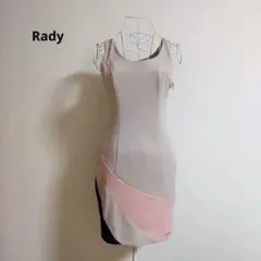 Rady　ノースリーブ　バイカラー　タイト　ワンピース