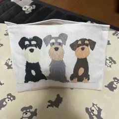 シュナウザー　ティッシュカバー　箱無しのティッシュが入るカバーです