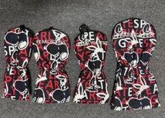 ☆パーリーゲイツ☆ヘッドカバーセット【赤】☆DR用×1、FW用×2、UT用×1☆