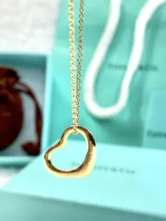 TIFFANY&Co.k18オープンハート16ミリ - メルカリ