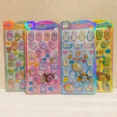 うるちゅるポップシール　おぱんちゅうさぎ　んぽちゃむ　ボンボンドロップシール