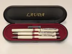 LAUDA 筆記用具 3点セット 万年筆 ボールペン シャープペンシル ローダ