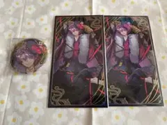 にじさんじ 妖怪万化 お札風カード　缶バッチ 渡会雲雀