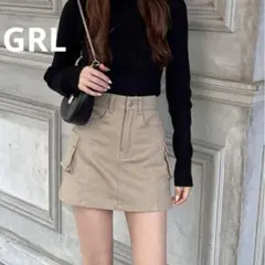 GRL[gm652] 中町綾 インパン付きミリタリーミニスカート
