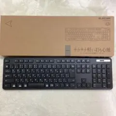 ELECOM ワイヤレスキーボード 日本語配列 ブラック