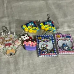 산리오 가챠 묶음 판매 キーホルダー フレークシール風 サム ペックル