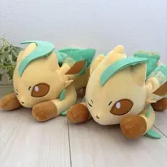 ポケットモンスター　もふぐっとぬいぐるみ　イーブイフレンズ　リーフィア　おひるね