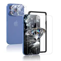 ★ iPhone 14 Pro max ガラスフィルム カメラフィルムガイド枠付