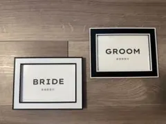 新郎新婦受付　フレーム付き　結婚式　受付サイン　ウェルカムスペース　ウェディング