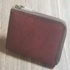 【一点物】手縫い×馬革×牛革 コンパクトL字財布／収納力◎