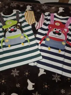 スーパーマリオ ストライプTシャツ 2枚セット