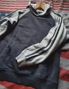 OLD UNIQLO オールドユニクロ 2ラインスウェットパーカー 紺タグ