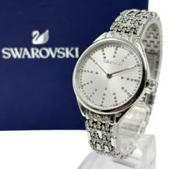 【極美品】 スワロフスキー 腕時計Attract フルパヴェ クリスタル 稼働