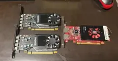 グラフィックボード　Quadro P600 2枚　+ W2100