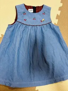 ファミリア　ワンピース　ジャンパースカート　80