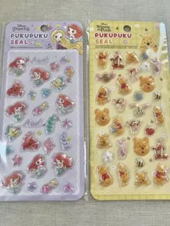 ディズニープリンセス アリエル プーさん シールセット