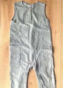 グレー ノースリーブジャンプスーツ