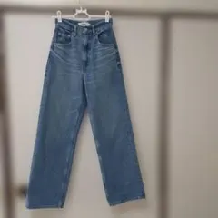 美品　AZUL BY moussy ハイウエスト ストレートデニム