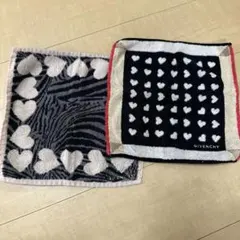 GIVENCHY タオルハンカチ 2枚セット ハート柄のサムネイル