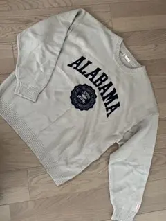 JaBa ベージュ 長袖ニットセーター Lサイズ