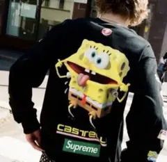 SupremexSpongeBob Castelli Racing L/STee - メルカリ