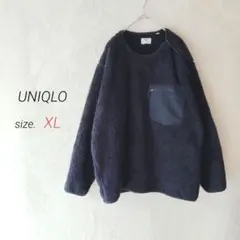 ユニクロ×エンジニアードガーメンツ フリースプルオーバー XL ネイビー