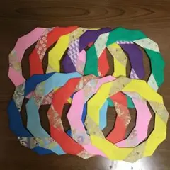 ハンドメイド　折り紙　大リース　061
