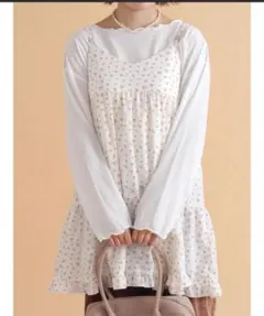 ehka sopo エヘカソポ 前後2WAY花柄ミニキャミワンピース