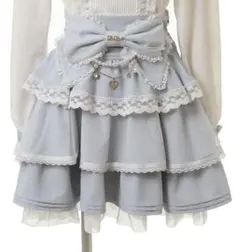 LIZ LISA リズリサ ビッグリボンティアードスカート ブルー 青