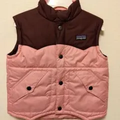 patagonia ベスト ピンク/ブラウン　3T