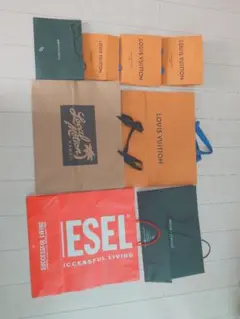 美品　LOUIS VUITTONとDieselのショップ袋8枚セット