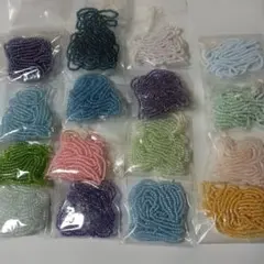 丸小ビーズ　16袋セット