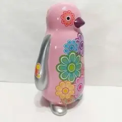 フランフラン 陶器製 ペンギン 貯金箱 Francfranc ピンク 花柄