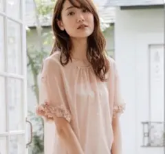 フラワー装飾付きシフォンブラウス 36のサムネイル