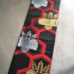 【新品（しつけ糸あり）】袋帯（黒）