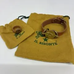 IL BISONTE レザー ブレスレット、リング