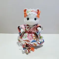 シルバニア　お母さん服着物風ワンピースセット①