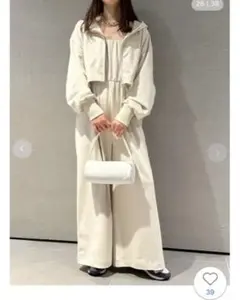 【新品未使用】emmi パーカー×ベアオールインワンセット